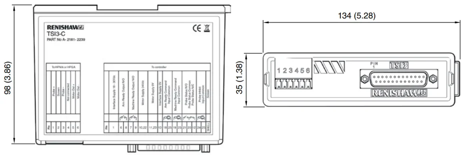 TSI 3 and TSI 3-C interfaces dimension TSI 3 and TSI 3-C interfaces dimension