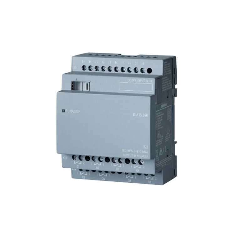 SIEMENS PLC PROGRAMMABLE CONTROLLER LOGO! DM16 24R EXPANSION MODULE FOR LOGO! 8 PLC