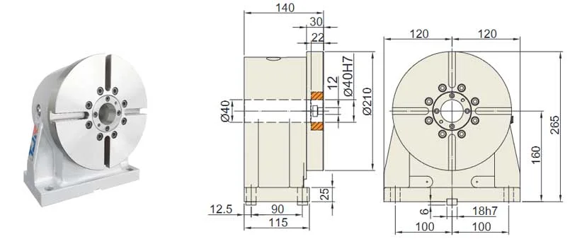 RTA-210 (Pneumatic brake 31 kgf.m) rotary tailstock
dimension RTA-210 (Pneumatic brake 31 kgf.m) rotary tailstock
dimension
