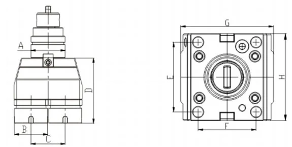 0 DEGREE DOUBLE HEAD DRIVEN TOOL HOLDER DIMENSIONS 0 DEGREE DOUBLE HEAD DRIVEN TOOL HOLDER DIMENSIONS
