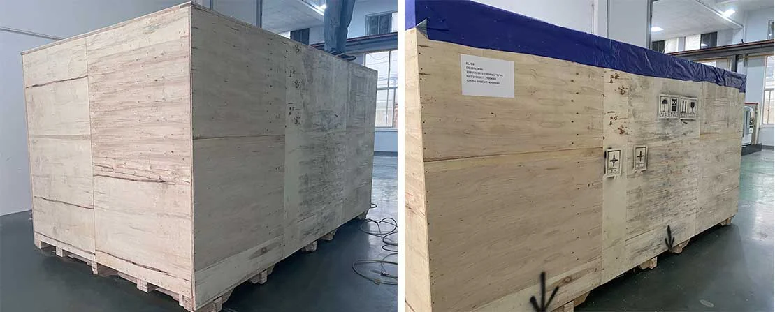 CNC lathe packing for export