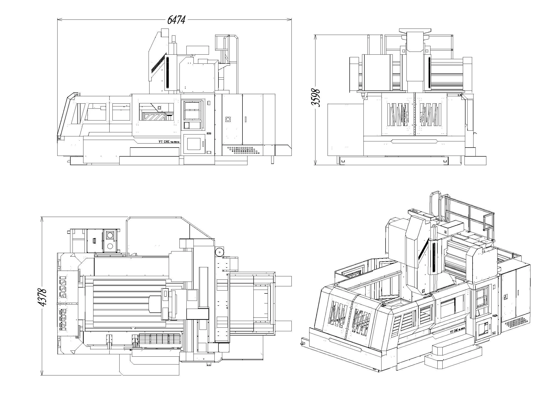 TB-LP2016/TB-QLP3016(LIGHT) GANTRY VERTICAL MACHINING CENTER
